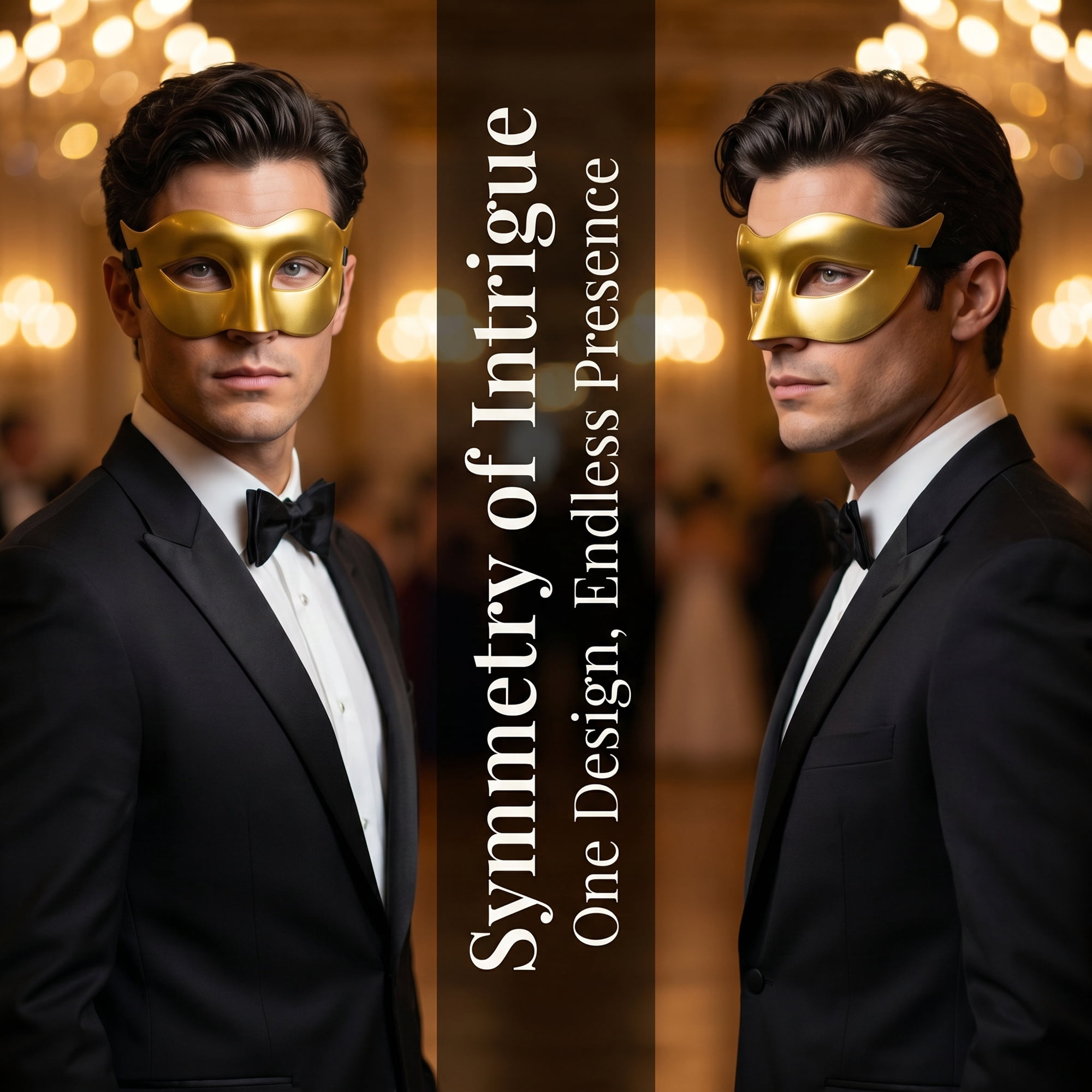 Unique Bargains 6-Pack Venetian Half Face Masks Set for Halloween Party Gold 7.1" x 3.1"
