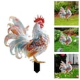 thumbnail image 3 of Acrylic Rooster Yard Chicken Decorations Outdoor Garden Statues Acrylic Chicken Sculpture for Backyard Patio Kitchen & Ornaments, 3 of 8