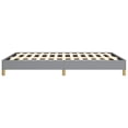 thumbnail image 7 of vidaXL Queen Bed Frame, Fabric Upholstered Platform Bed Frame, Light Gray, No Mattress, 7 of 7