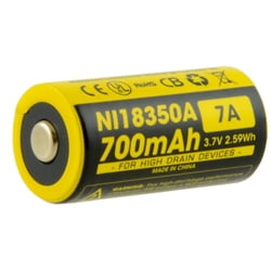 Nitecore NI18350A 700mAh IMR 18350 Li-Mn Battery (Best Imr 18350 Battery)