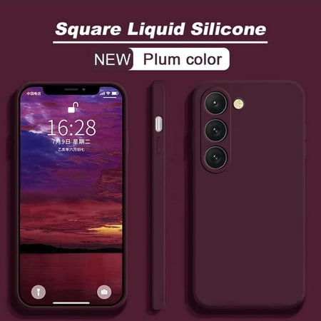 Soft Square Liquid Silicone Case For Samsung Galaxy S21 S23 S10 Plus S20 FE S10E S22 Note 20 Ultra Cover