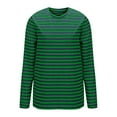 thumbnail image 5 of hoksml Women Sweatshirt Striped Color Block Long Sleeve Crew Neck Sweatshirt Tops Casual Loose Pullover Shirt Top on Clearance, 5 of 6