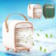 thumbnail image 1 of Ganfancp Ventilador Acondicionador Portátil Recargable Enfriador Evaporativo Humidificador 3 Velocidades 2 Temporizador Difusor de Aroma Ofertas Del Día 1X Agente de Aire Frío, 1 of 1