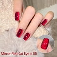thumbnail image 2 of Esmalte de uñas efecto espejo, esmalte de uñas en gel rojo ojo, 8 ml, pegamento para uñas, 2 of 2