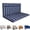 Blue Stripe, variant on Outdoor Loveseat Cushions, Fade-Resistant Patio Bench Cushion with Backrest, Lounge Seat back Pads 48*42*3.5in