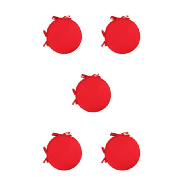 Guardoinrt 1/2/3/5 Indulge In Comfort And Durability Of Round Chair Cushion Soft And Comfortable bright red 5PCS