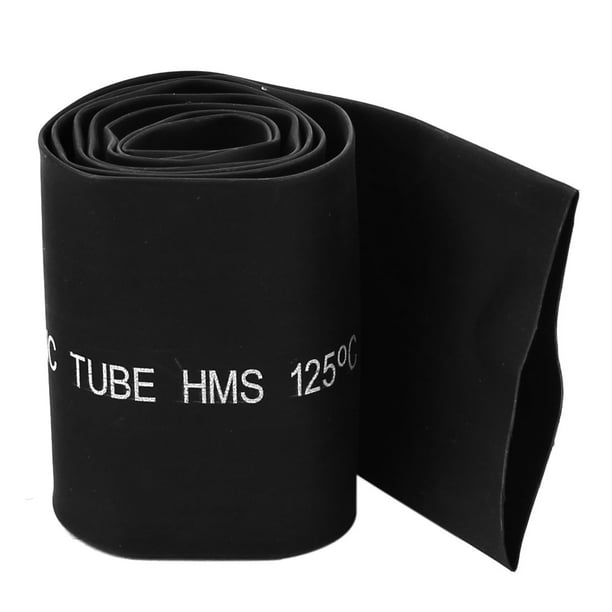 600V 125C 35mm Insulated Heat Shrink Tube Shrinkable Hose Black 69cm ...