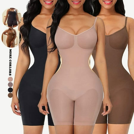 Oliva Shapewear for Women Tummy Control Fajas Colombianas Body Shaper Waist Trainer Cincher Bodysuit Girdle Slim, Nude-XXL