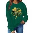 thumbnail image 2 of Uootdi Oversized St Patricks Day Sweatshirts for Women Irish Saint Pattys Shamrock Crewneck Long Sleeve Shirts Holiday Trendy Pullover Tops Gift, 2 of 7