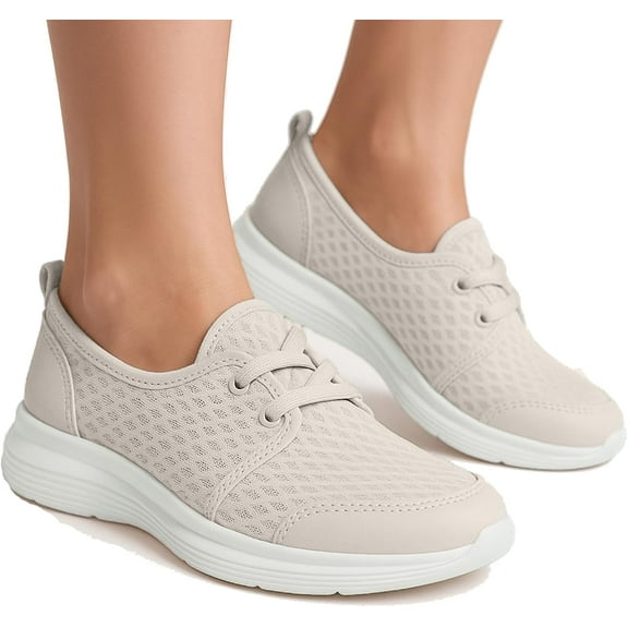 Women's Soft Sole Mesh Comfort Orthopedic Shoes, Slip-on Orthopedic Sneakers for Walking Arch Support