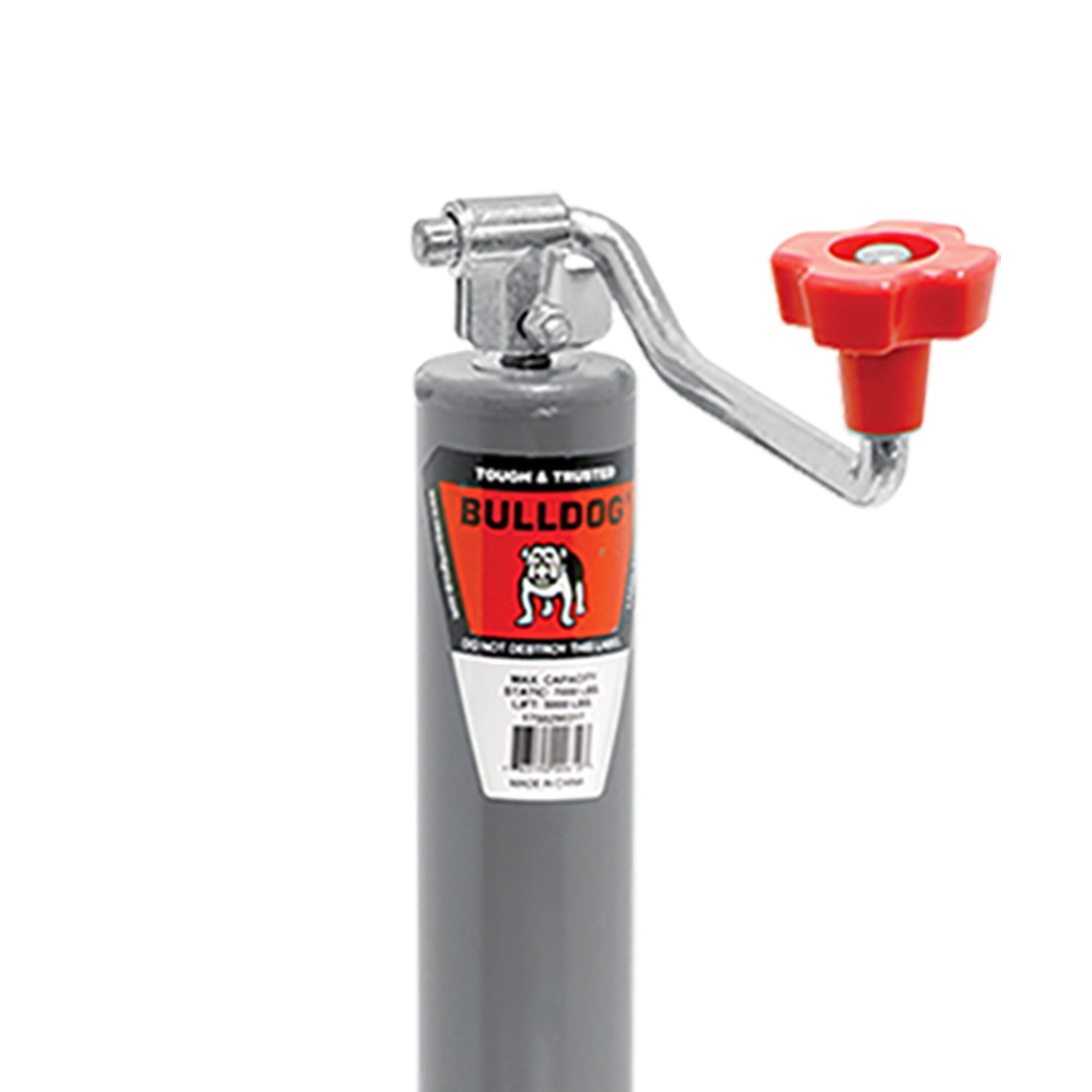 Bulldog 1750290317 5,000 Pound A-Frame Topwind Trailer Jack Tube W/15" of Travel