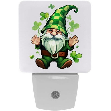 

Saint Patrick s Day LED Square Night Lights with Motion Sensor - Modern and Energy Efficient Illumination for Any Room - for Hallways Bathrooms and Bedrooms