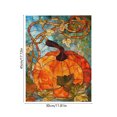 thumbnail image 3 of Edgtyos Fall Thanksgiving Garden Flag, Double Sided Autumn Stained Glass Pumpkin Maple Leaf Flag, Outside Porch Lawn Yard Flags Decorations, 3 of 6