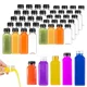 thumbnail image 4 of 5 botellas de plástico transparente vacías de 60 a 500 ml con tapas y embudo plegable, recipientes reutilizables para hacer batidos y jugos caseros, 4 of 5