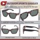 thumbnail image 5 of 1 juego de gafas de montar para motocicleta anti-reflejo Tri-Acetato de Celulosa PC UV400 gafas de sol de ciclismo lente verde oscuro marco negro color leopardo, 5 of 6