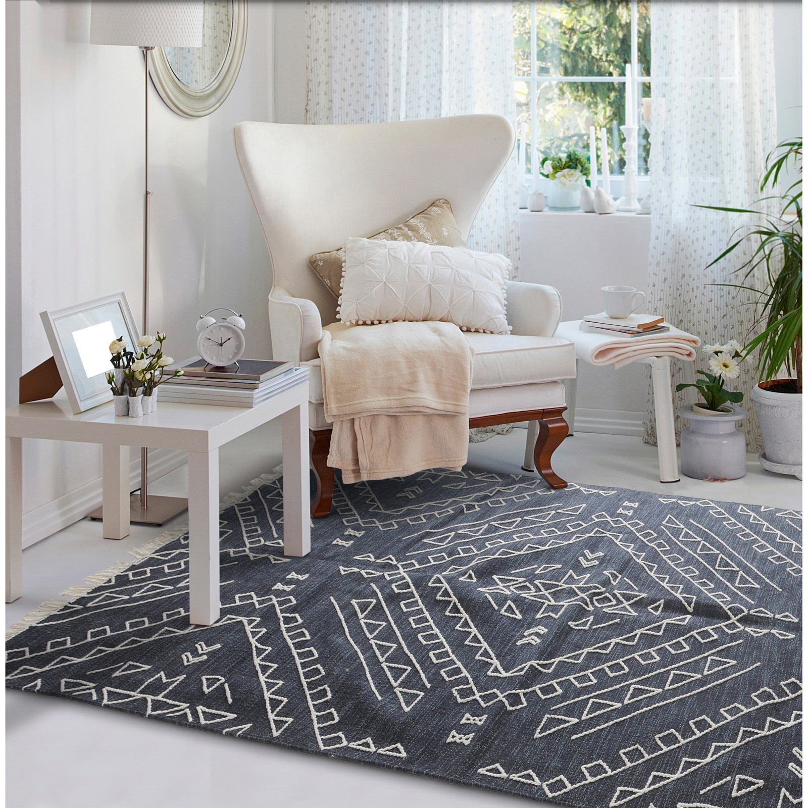Area Rug Mohawk Home Davenport Southwestern Red 4' X 6' Area Rug Mohawk Home Davenport Southwestern Red 4' X 6'
