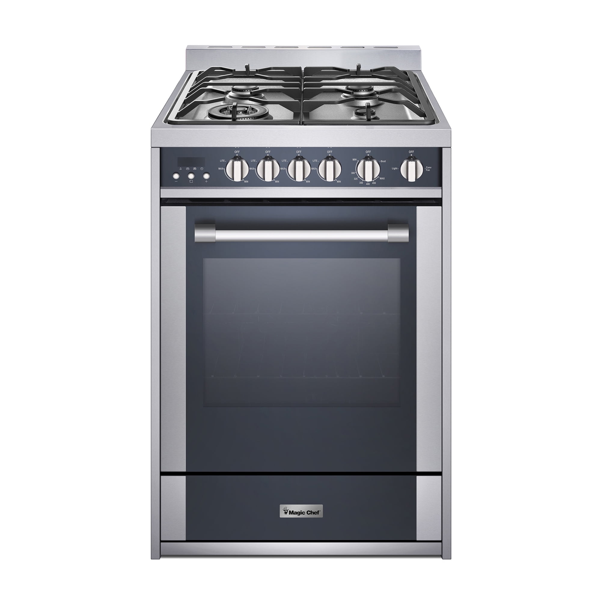 Magic Chef 4 Burner Freestanding Gas Range in Stainless Steel in Stainless Steel