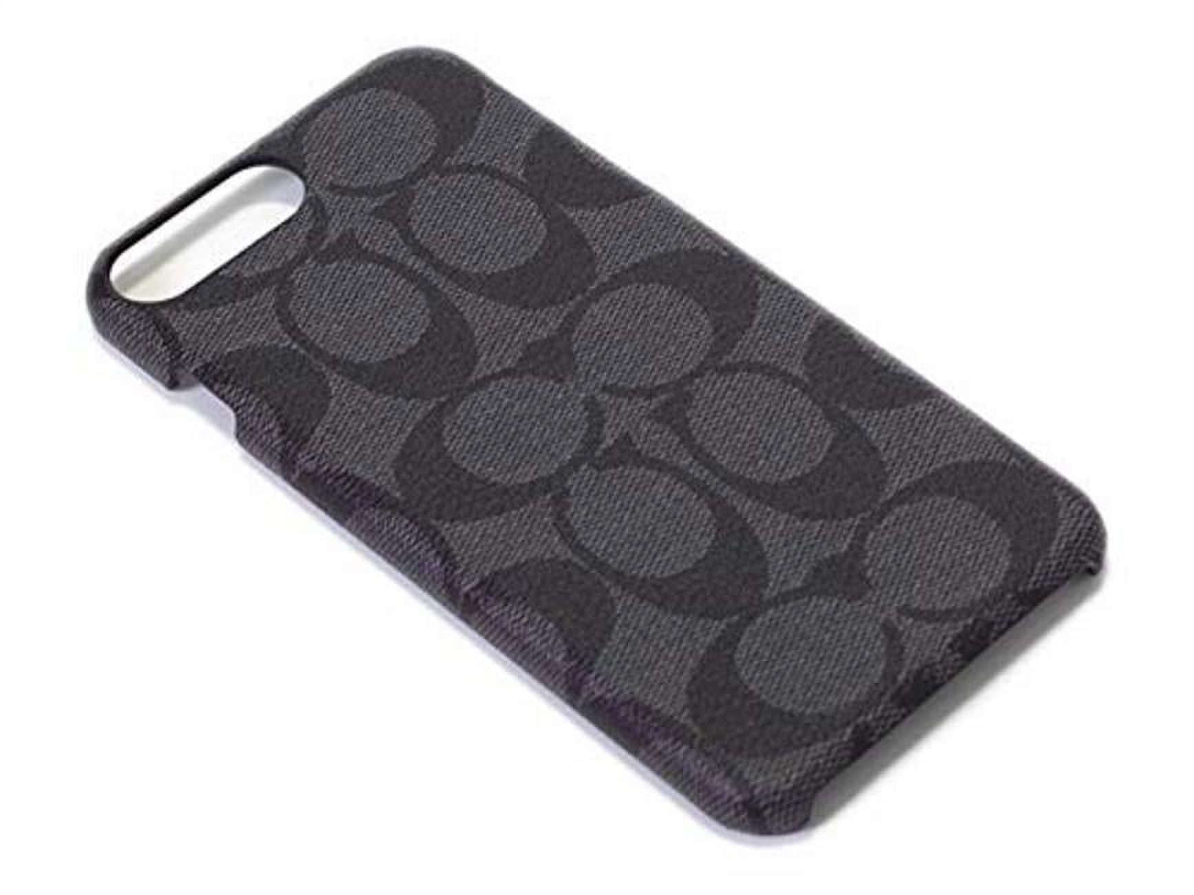 ★COACH【F33750/GRY ＊iPhone7Plus / 8Plus】 Coach Signature Coated Canvas Phone Case for iPhone 8 Plus