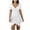 White, variant on Ichuanyi Woman Dress, Summer Women's Fashion Casual Solid Color V-Neck Sexy Slim Short Sleeve Dress