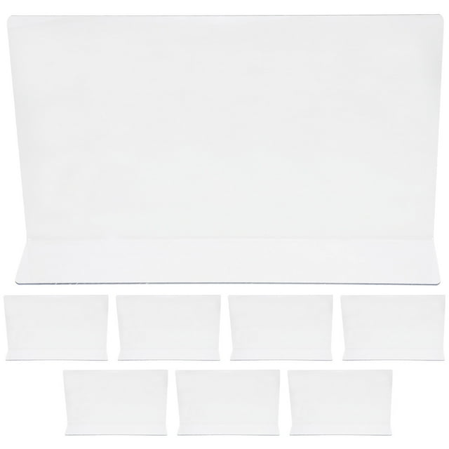 8 pcs Plastic Shelf Dividers Clear Closets Shelf Divider Shelf Separators