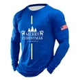 thumbnail image 4 of Letdown Mens Long Sleeve T Shirts Crew Neck Casual Basic Tee Shirt Lightweight Pullover Shirts 2025 2026 Spring Fall (Blue, S), 4 of 5