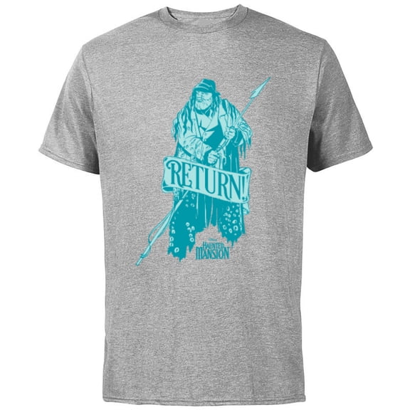 Disney Haunted Mansion Movie Mariner Captain Ghost Return - Short Sleeve Cotton T-Shirt for Adults - Customized-Athletic Heather