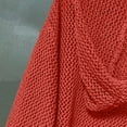thumbnail image 6 of Mohiass Women's V Neck Sweater Long Sleeve,Hollow Out Knit Hoodies Crochet Top Beach Lightweight Blouse Red M, 6 of 7