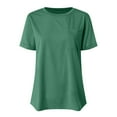 thumbnail image 6 of Women Oversized T Shirts Short Sleeve Summer Casual Loose Top Basic Tee with Pocket Fashion Clothing, 6 of 6