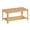 Coffee table + Oak, variant on FENGFAN Walnut 2-Tier Coffee Table Arc Corner Wave Grain Leg Particle Board MDF Storage Accent Table 39.4x20x17.7 Inch 1 Pack