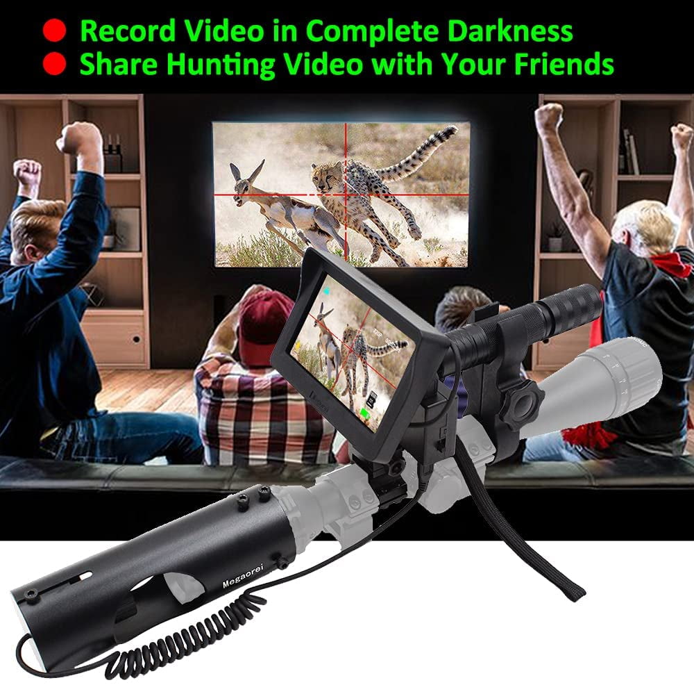 Car Use Handheld Day Night DIY Night Vision Scope with 4.3'' Monitor Screen 