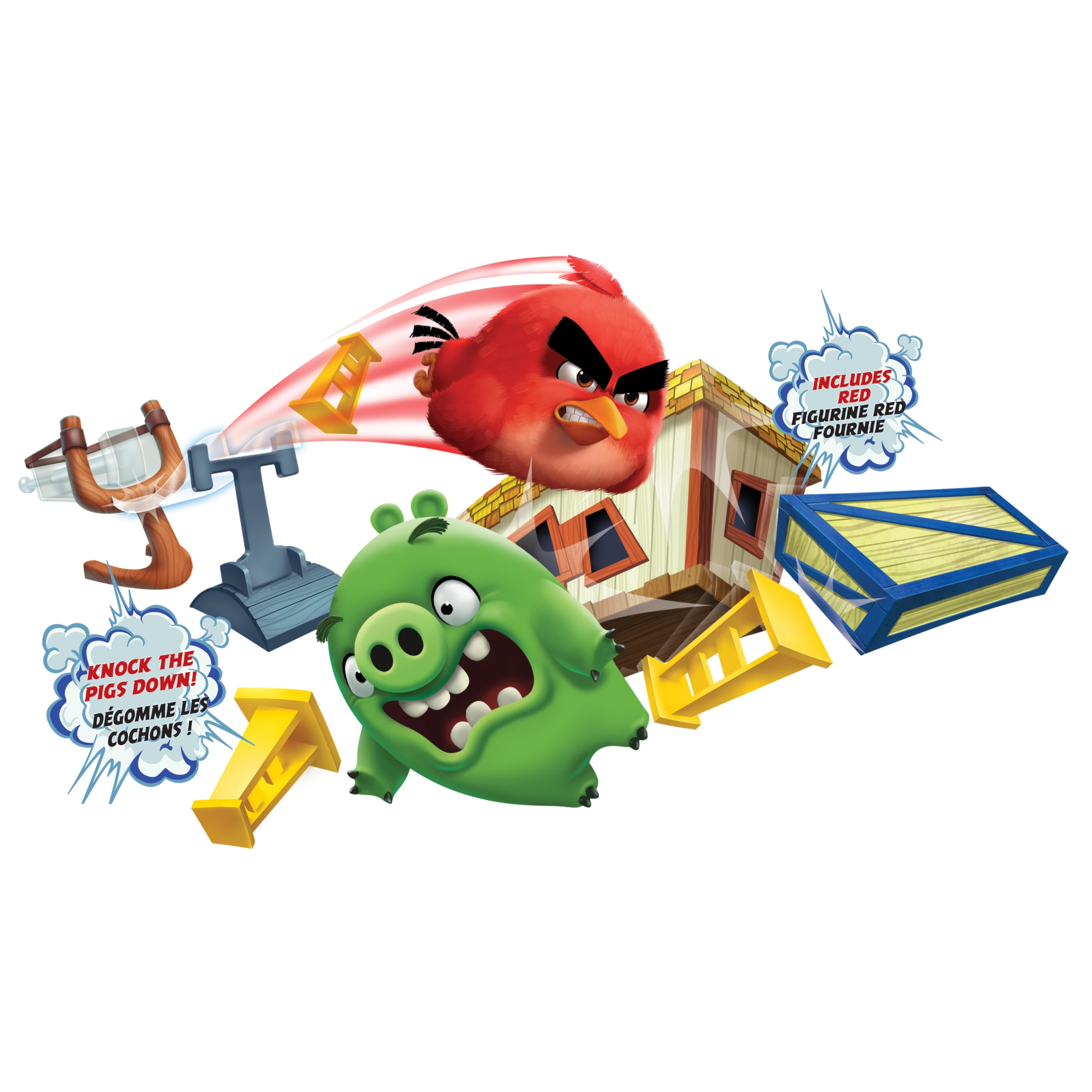 angry birds sling and smash track set