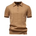 thumbnail image 1 of pstuiky Camisa de manga corta para hombre, Suéter informal de manga corta con cuello vuelto, cómodo y liso para hombre camisas casuales para hombre xxl, 1 of 4