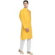 SKAVIJ Ensemble Pyjama Kurta pour Robe de Soirée de Mariage en Coton Brodé pour Hommes Gold XL – image 4 sur 6