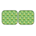 thumbnail image 7 of Daiia Cartoon Frog And Lotus Leaf 2PCS Car Windshield Sun Shade, Foldable Sun Shield for Car Front Window, Auto Sun Blocker Visor Protector Universal for Truck SUV Pickup-Medium, 7 of 7