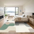 thumbnail image 3 of ODIKA 2'x3' Machine Washable Non-Slip Area Rug, Abstract Beige High Traffic Rug, Beige, 1058247, 3 of 7