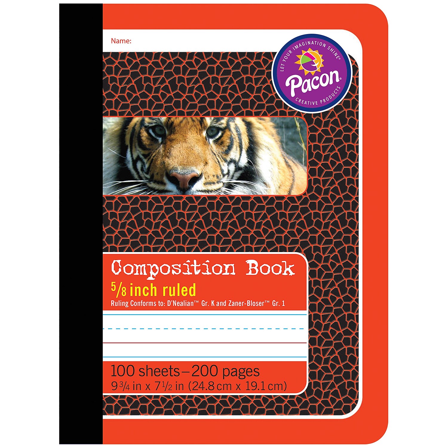 Pacon Primary Composition Book, D'Nealian/Zaner-Bloser, 100 Sheets, Pack of 6