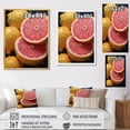 thumbnail image 4 of Designart "Fruit Zesty Grapefruit painting" Farmhouse Floater Framed Canvas Print, 4 of 7