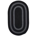 thumbnail image 1 of Colonial Mills Rug GW13R096X132 8 x 11 ft. Graywood Braided Rug  Black, 1 of 1