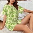 thumbnail image 4 of Honeii Various Lemons for Women's Summer Pajama Set featuring Soft Short Sleeve Shirt & Matching Bottoms with Convenient Pockets for Relaxed Home Wear-XX-Large, 4 of 6