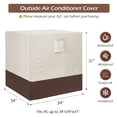 thumbnail image 2 of IC ICLOVER Air Conditioner Cover for Outside Units Waterproof Outdoor AC Cover for Winter (34"x34"x31") - Beige, 2 of 8
