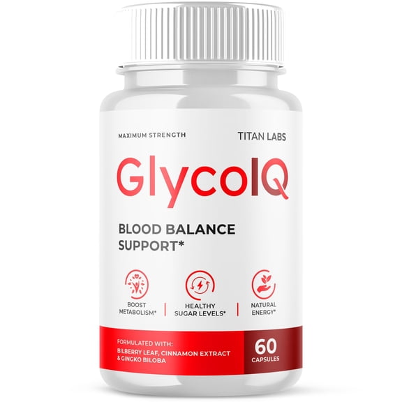 Glyco IQ Advanced Formula Brain Support Pills Maximum Strength Supplement GlycoIQ 60 Capsules