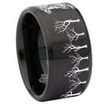 thumbnail image 6 of Tribal Werewolf Tungsten Carbide Ring, 6 of 9