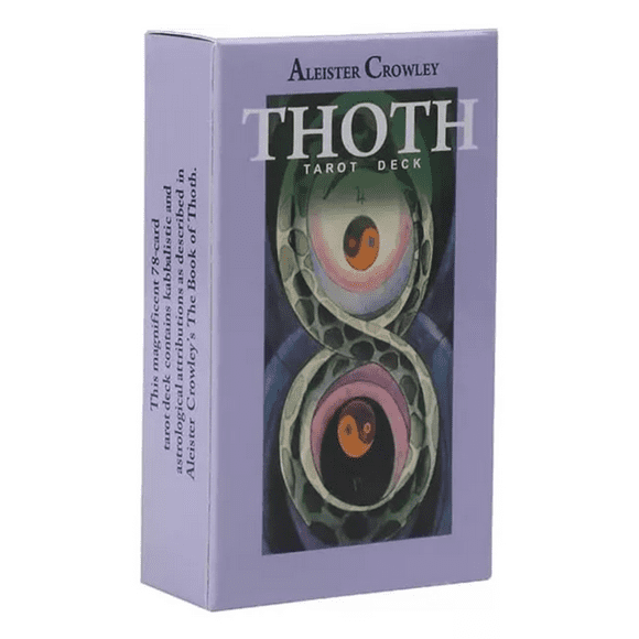 Tarot Thoth Rider-Waite – Baraja de 78 Cartas Plastificadas + Guía Digital – Adivinación y Sabiduría Oculta (10x6 cm)