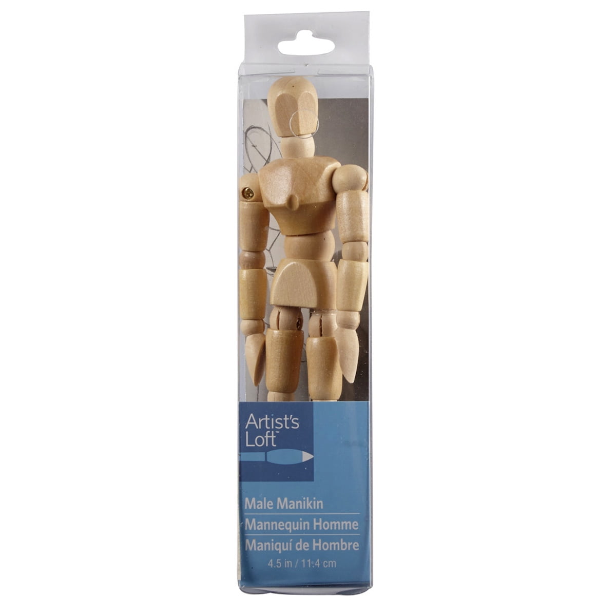 12 Pack: 4.5" Male Manikin by Artist's Loft