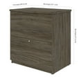 thumbnail image 2 of Bestar Universel 28W Standard Lateral File Cabinet walnut grey, 2 of 2