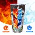 thumbnail image 5 of Salouo Husky With Dreamcatcher Print 20oz Tumbler with Lid,Stainless Steel Vacuum Insulated Tumbler Durable Insulated Coffee Mug Thermal Cup with Splash Proof Sliding Lid-Without Straw, 5 of 8