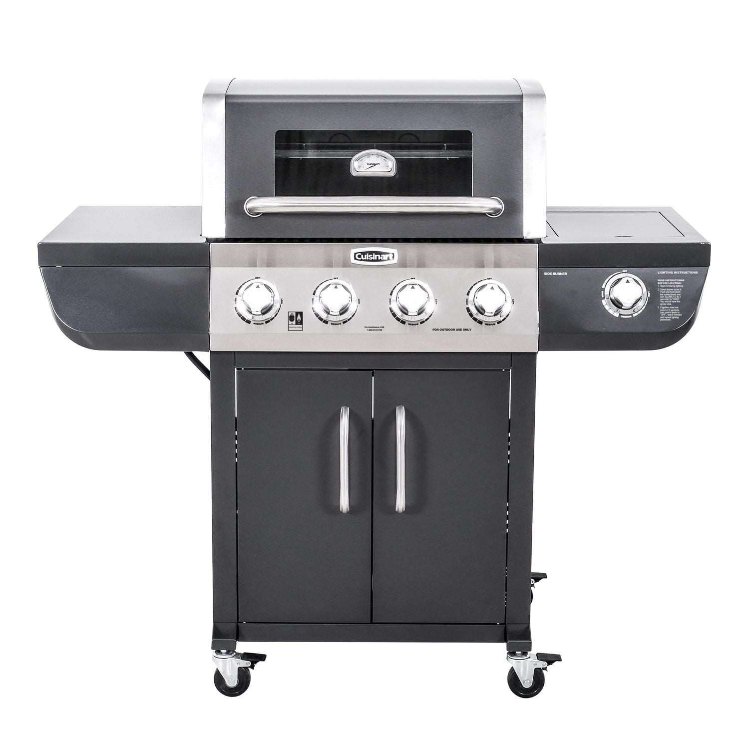 Cuisinart Four Burner Dual Fuel Gas Grill, Cuisinart Four Burner Gas Grill
