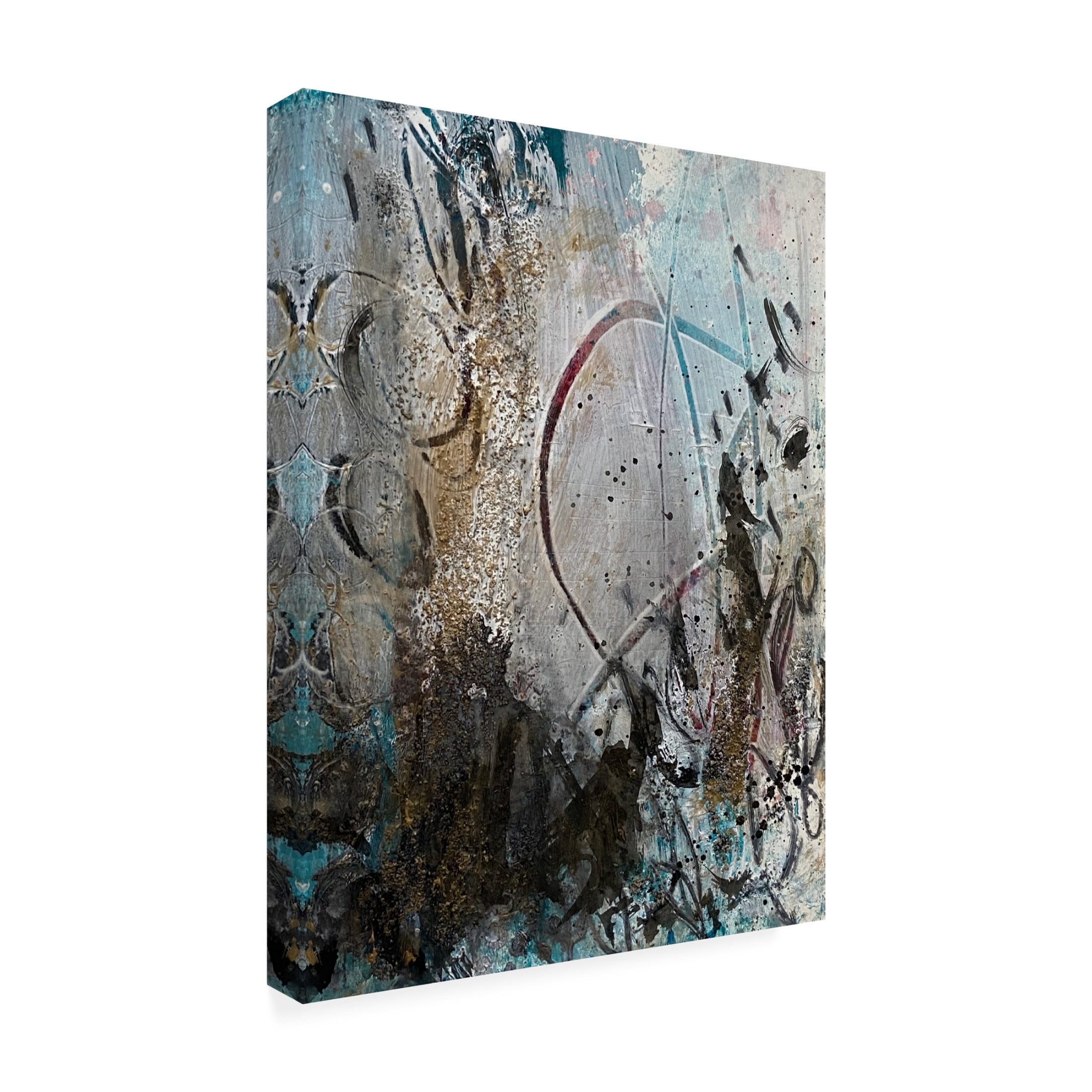 Canvas Wall Art - Deb Chaney 'Afx O' Wall Art for Living Room, Bedroom, or Office Décor by Trademark Fine Art - 24 x 32 Inches