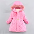 thumbnail image 2 of KAUOD Girls Fleece-Lined Parka Coats Winter Padded Quilted Puffer Outwear Teen Kids Windproof Warm down Jackets with Pockets, 2 of 9