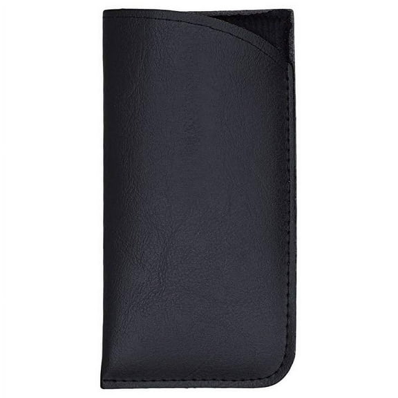 Eyeglass Pouch with Belt Clip, Slip in Case & Reading Glasses Holder- Eyewear Sleeve - For Sunglasses, Eyewear & Frames -Black, 4PK- By OptiPlix